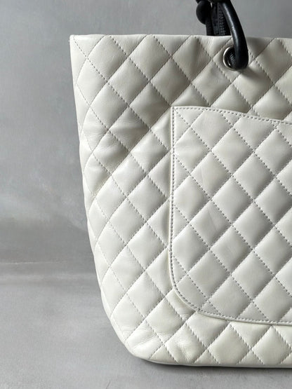 Chanel Cambon Ligne Phyton CC Tote Bag