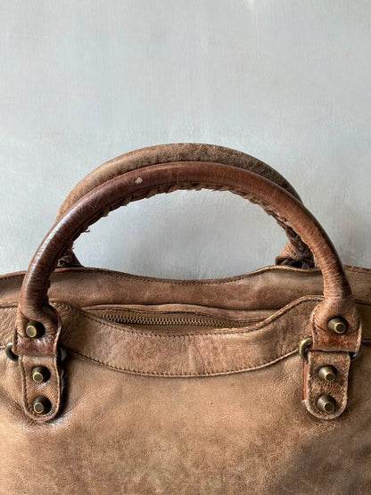 Balenciaga Le First Lambskin Brown Bag