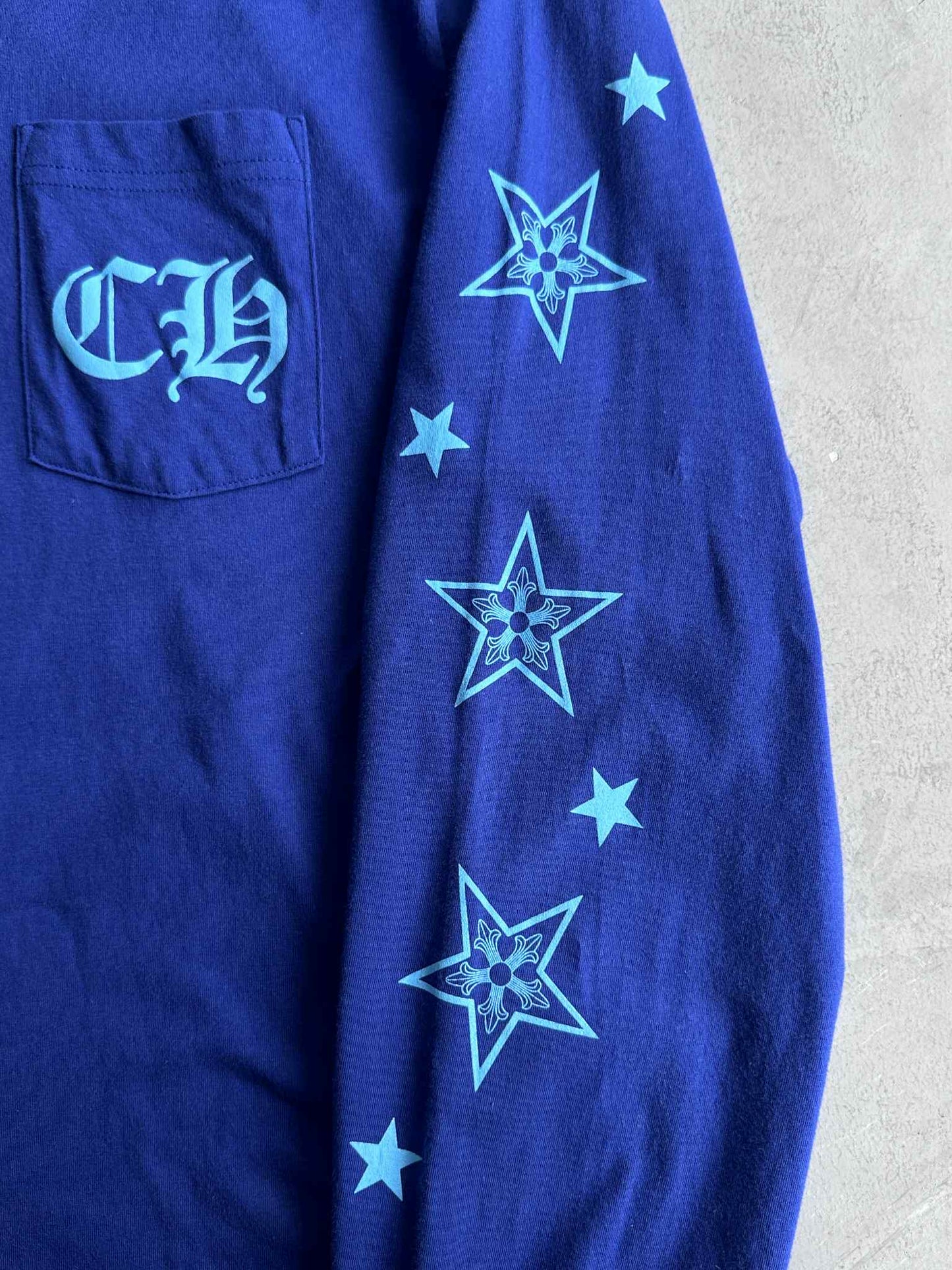 Chrome Hearts Star Longsleeve in Blue