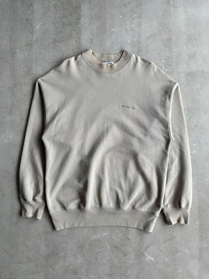 Balenciaga Chest Embroidered Logo Crewneck
