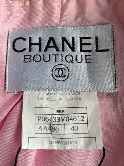 1996 Chanel Tweed Double Breasted Coat