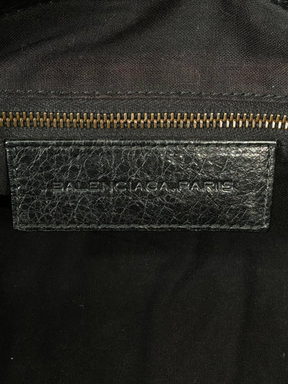 Balenciaga Part Time Black on Brass Lambskin Bag