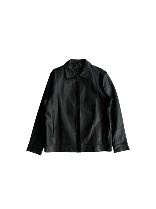 Vintage Balenciaga Velour Leather Jacket