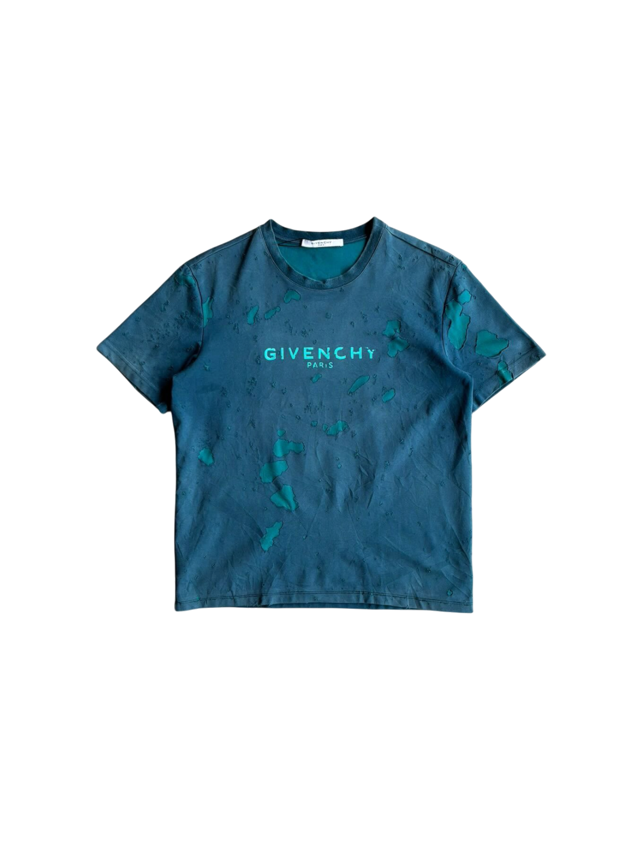Givenchy Distressed Script Tee