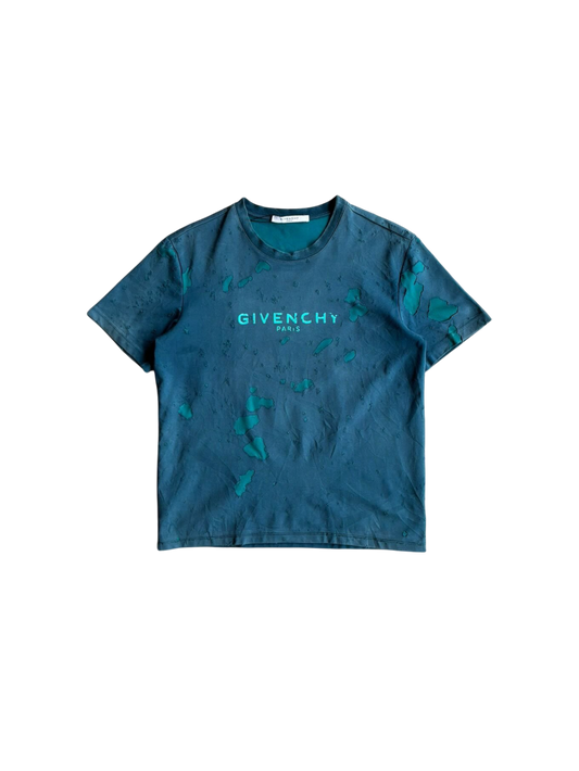 Givenchy Distressed Script Tee