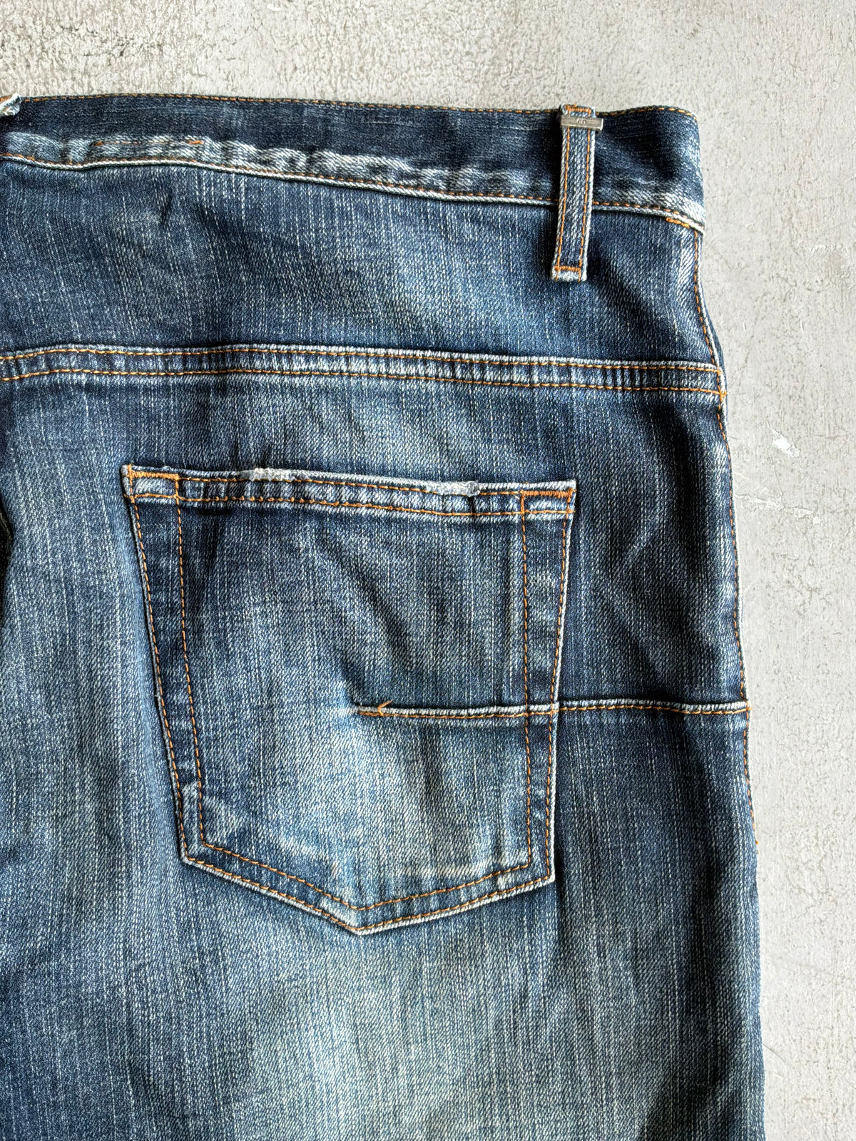 Dior Homme Kva Distressed  Raw Denim Jeans