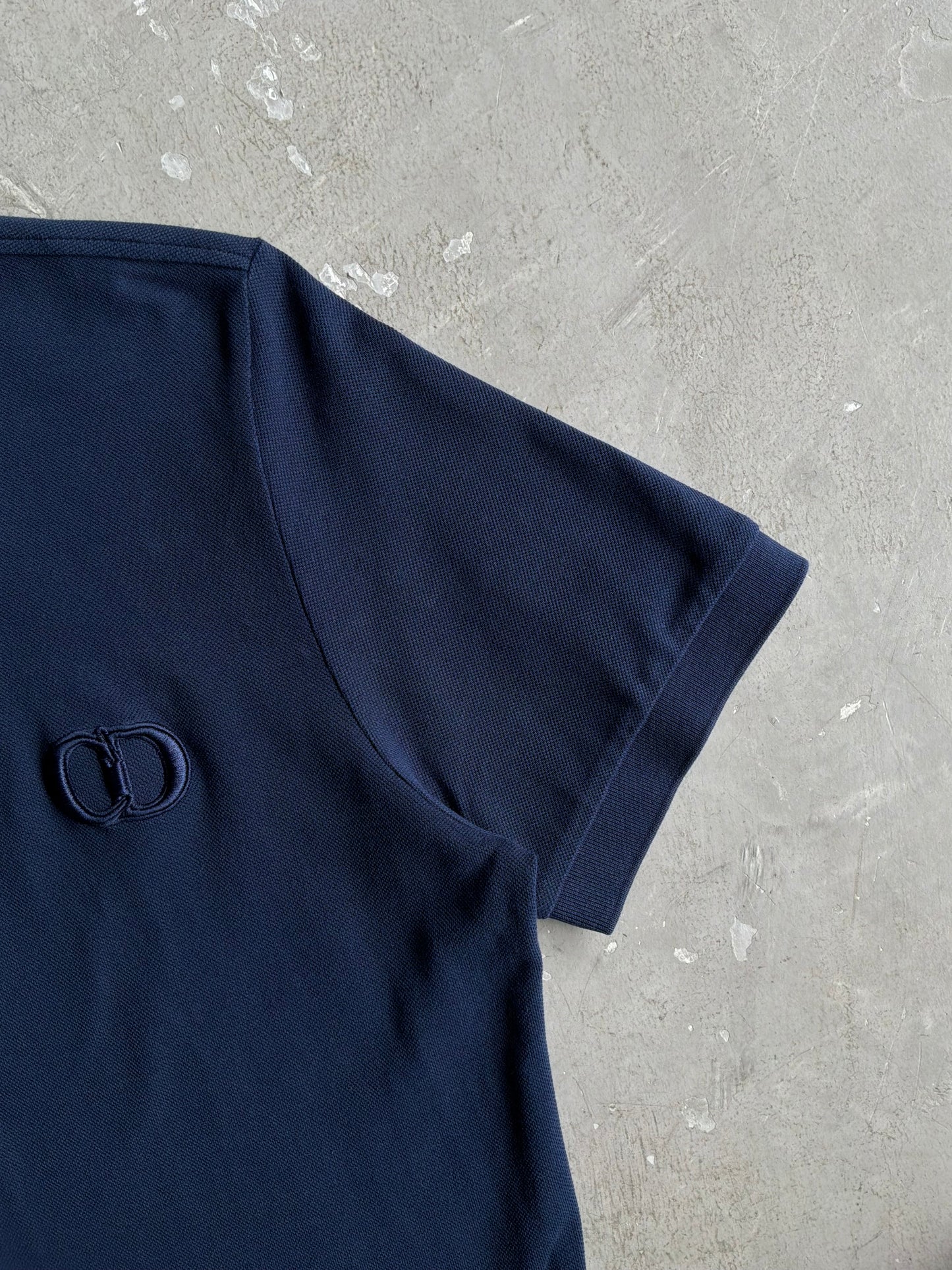 Dior Icon Logo Navy Polo Shirt