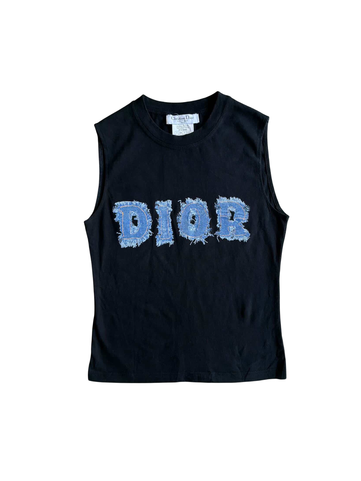 Dior Galliano Era Denim Script Tanktop