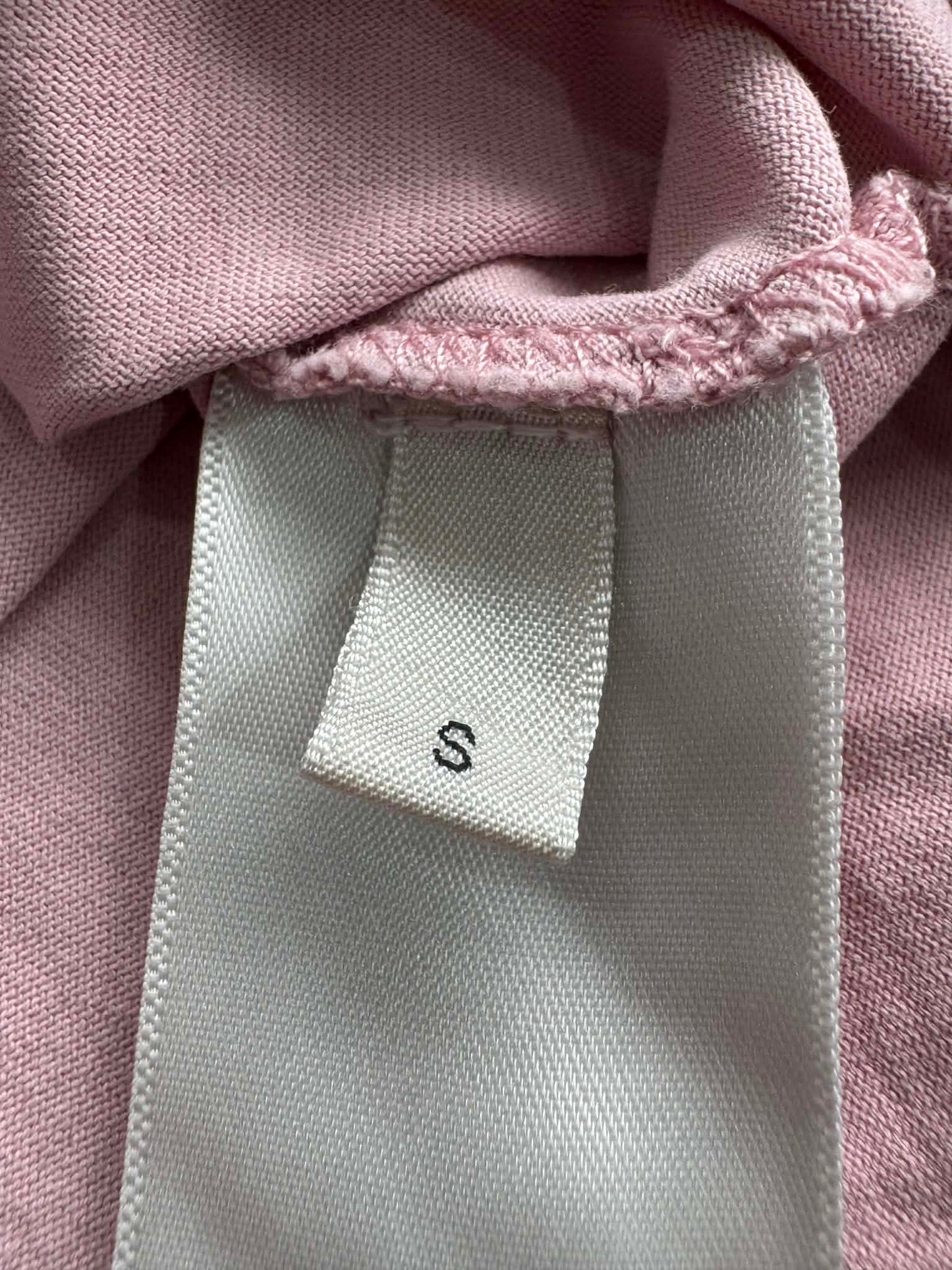 Celine Pink Scrip Logo Shirt