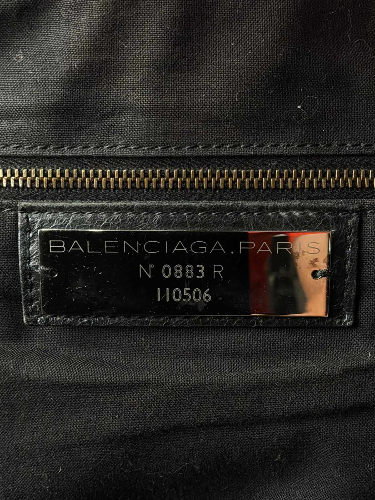 Balenciaga XL Weekender Black on Brass Lambskin Bag