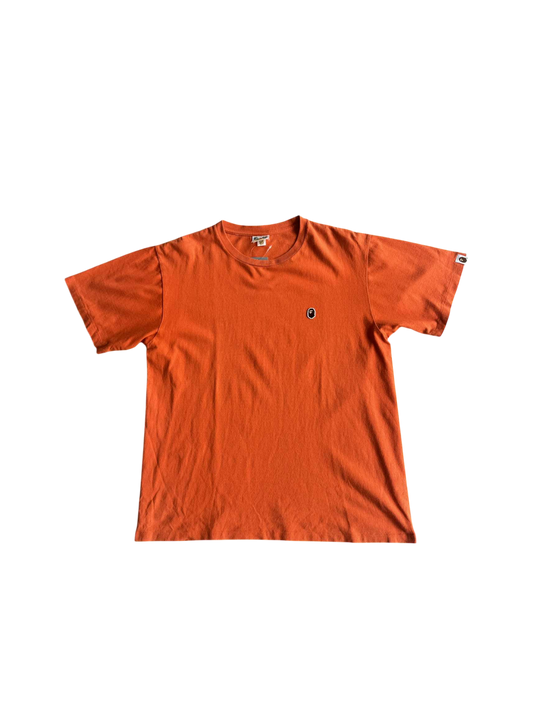 Bape Basic Small logo Orange Shirt
