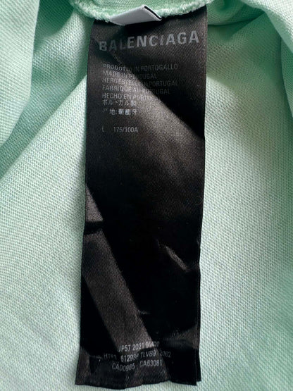 Balenciaga Mint Spellout Logo Shirt