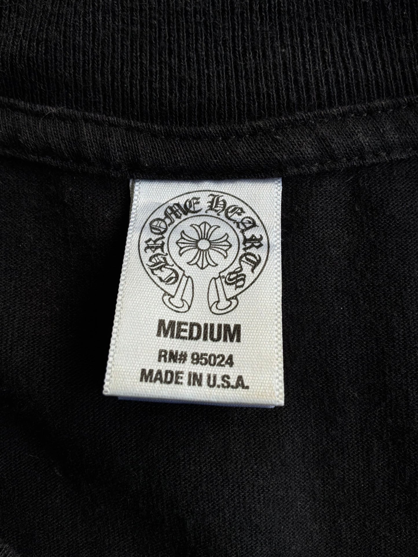 2000s Chrome Hearts Cemetery Sword Black Tee