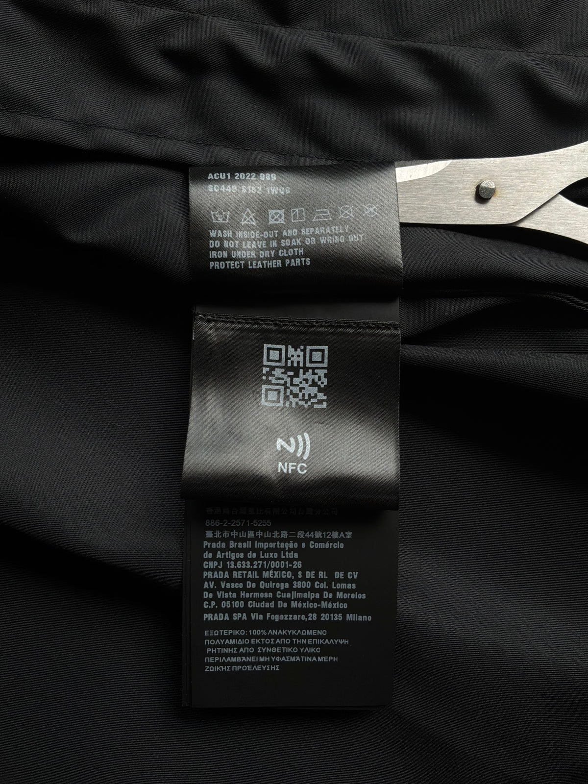 Prada Re-Nylon Chest Emblem Shirt