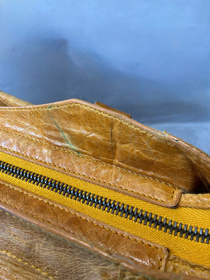 Balenciaga Classic City Yellow on Brass Lambskin Bag