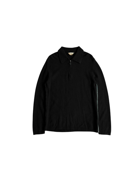 HERMES Vintage Wool Half Zip Crewneck