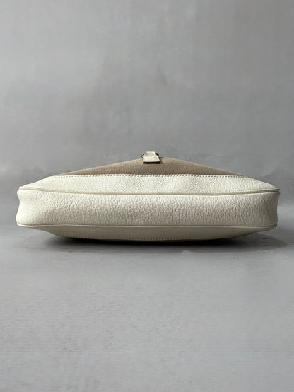 Gucci Canvas Leather Jackie Bag