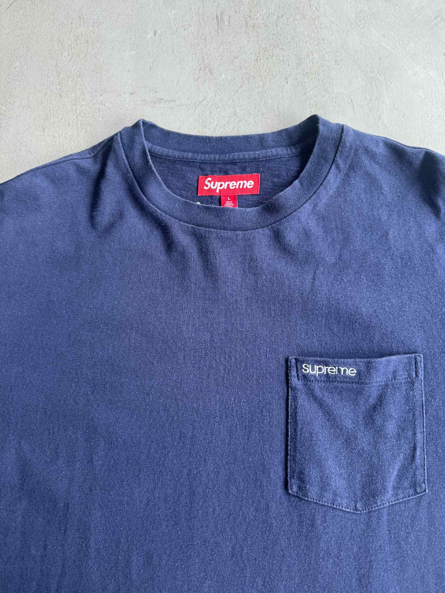 Supreme Pocket Tee Blue shirt