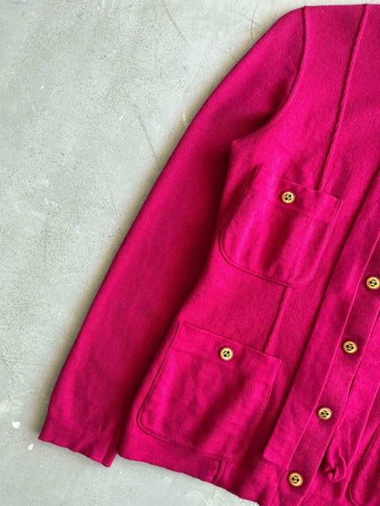 1993 Chanel Boutique Gold Buttons Cardigan