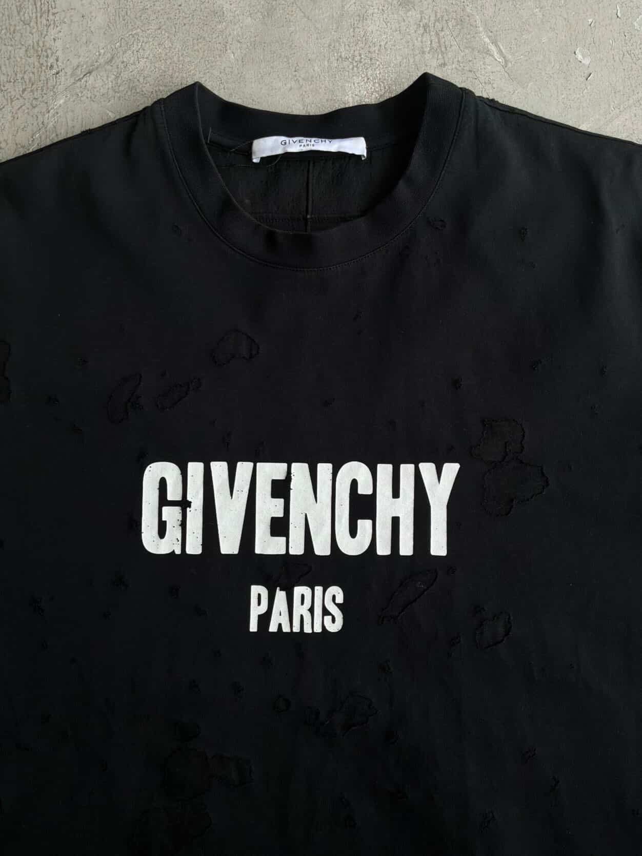 Givenchy Distressed Logo Tee