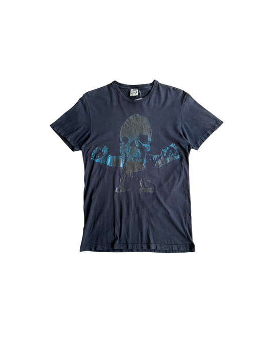 Chrome Hearts Vintage Foti Metallic Blue Tee