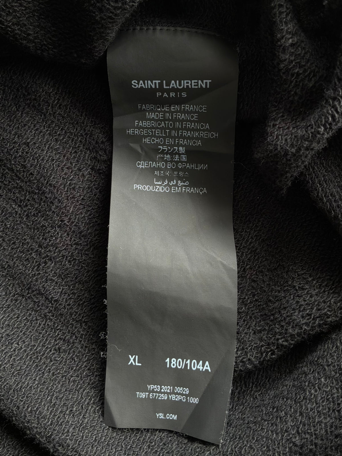 Saint Laurent Paris Pullover Hoodie