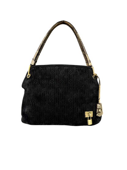 Louis Vuitton Limited Edition Suede Monogram Python Bag