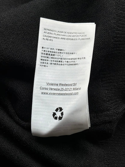 Vivienne Westwood Black Pink Wool Cardigan