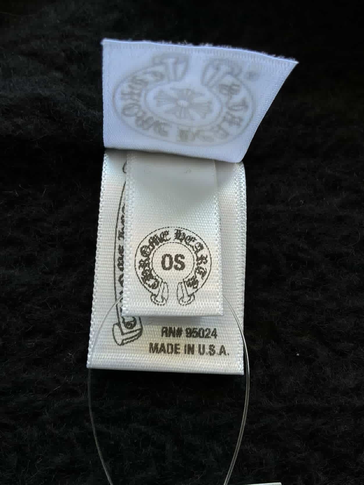 Chrome Hearts Cross Patch Cashmere Cape