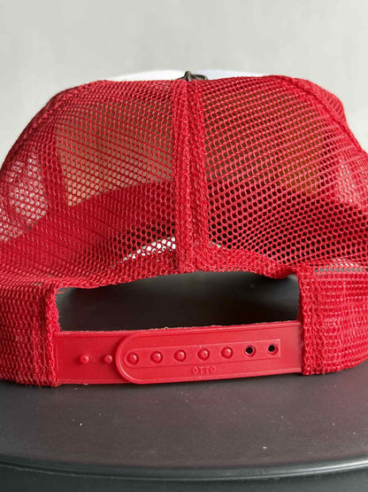 Vintage Chrome Hearts FUCK Red Trucker Hat