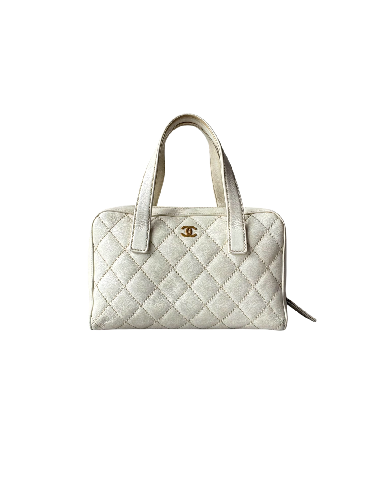 Chanel Vintage Wildstitch Bowler Bag