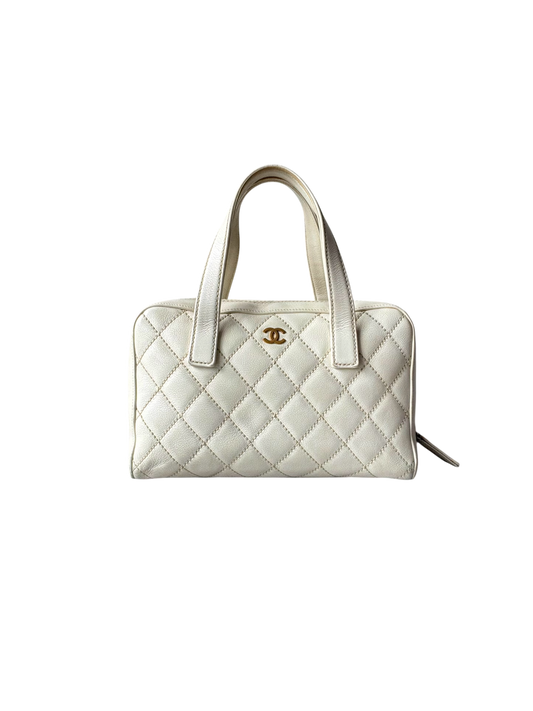 Chanel Vintage Wildstitch Bowler Bag
