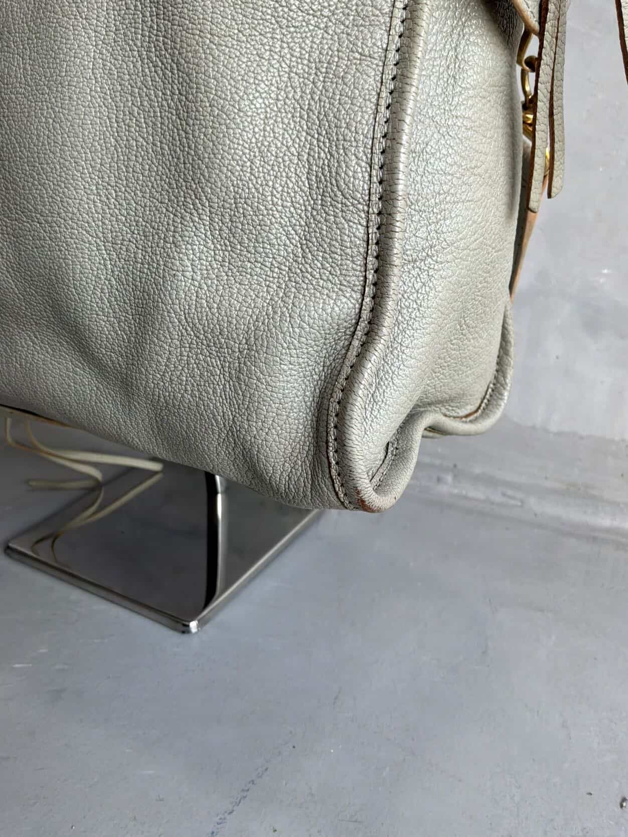 Balenciaga City Metallic Edge Gray in GHW