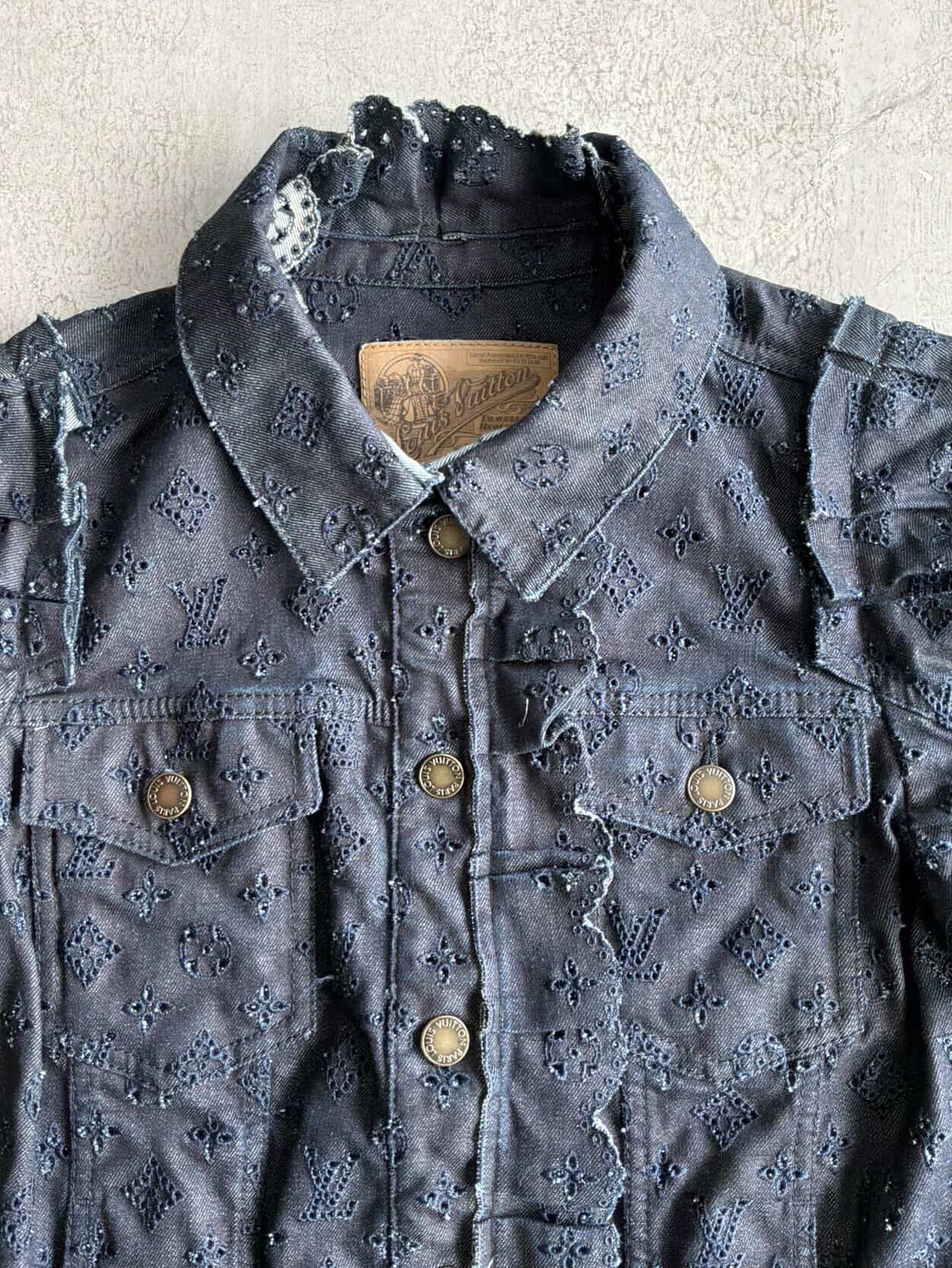 2010 Louis Vuitton Womens Denim Monogram Tops