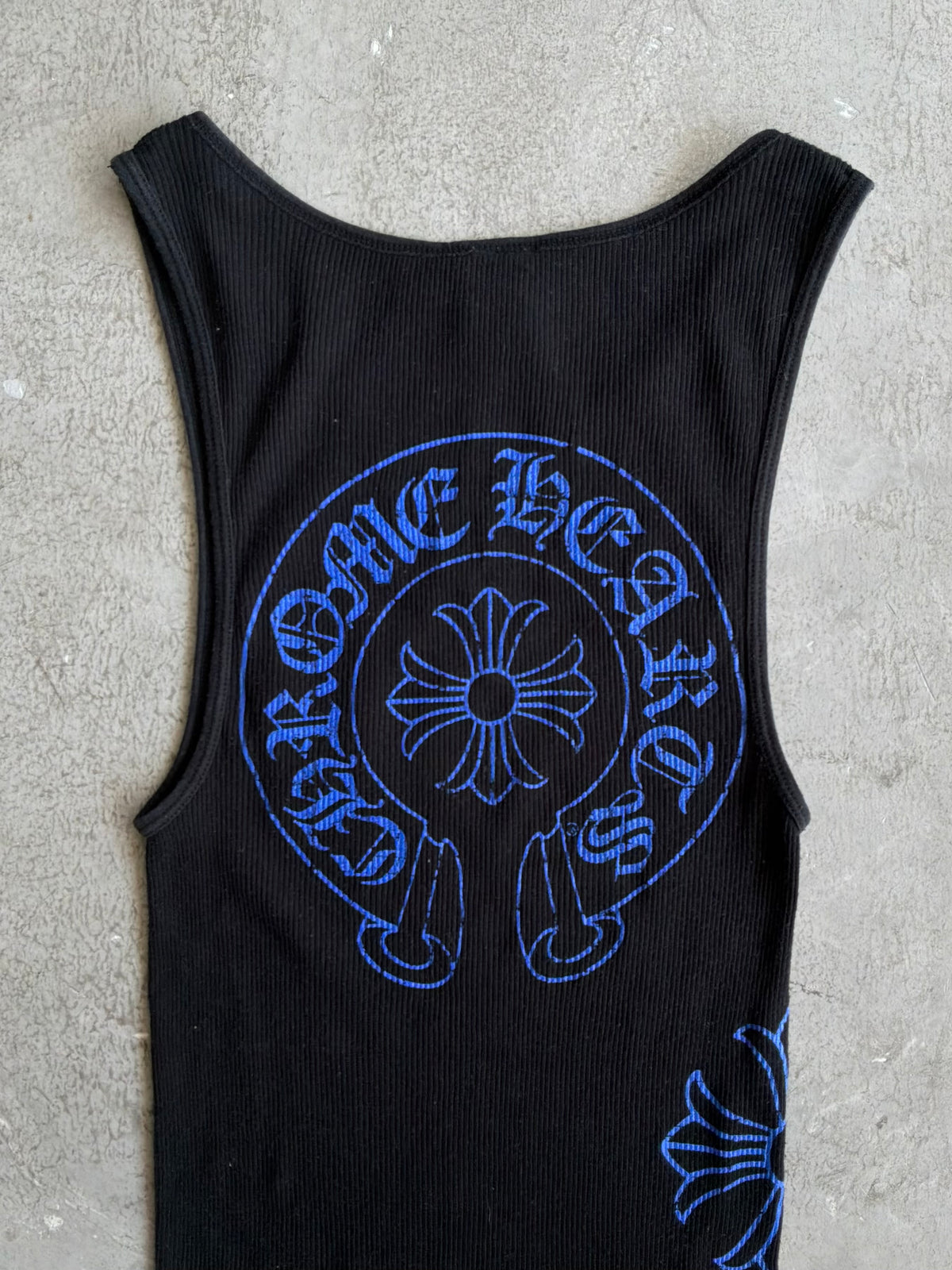 90s Chrome Hearts Blue Horseshoe Tanktop