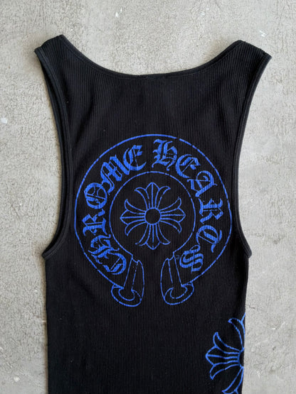90s Chrome Hearts Blue Horseshoe Tanktop
