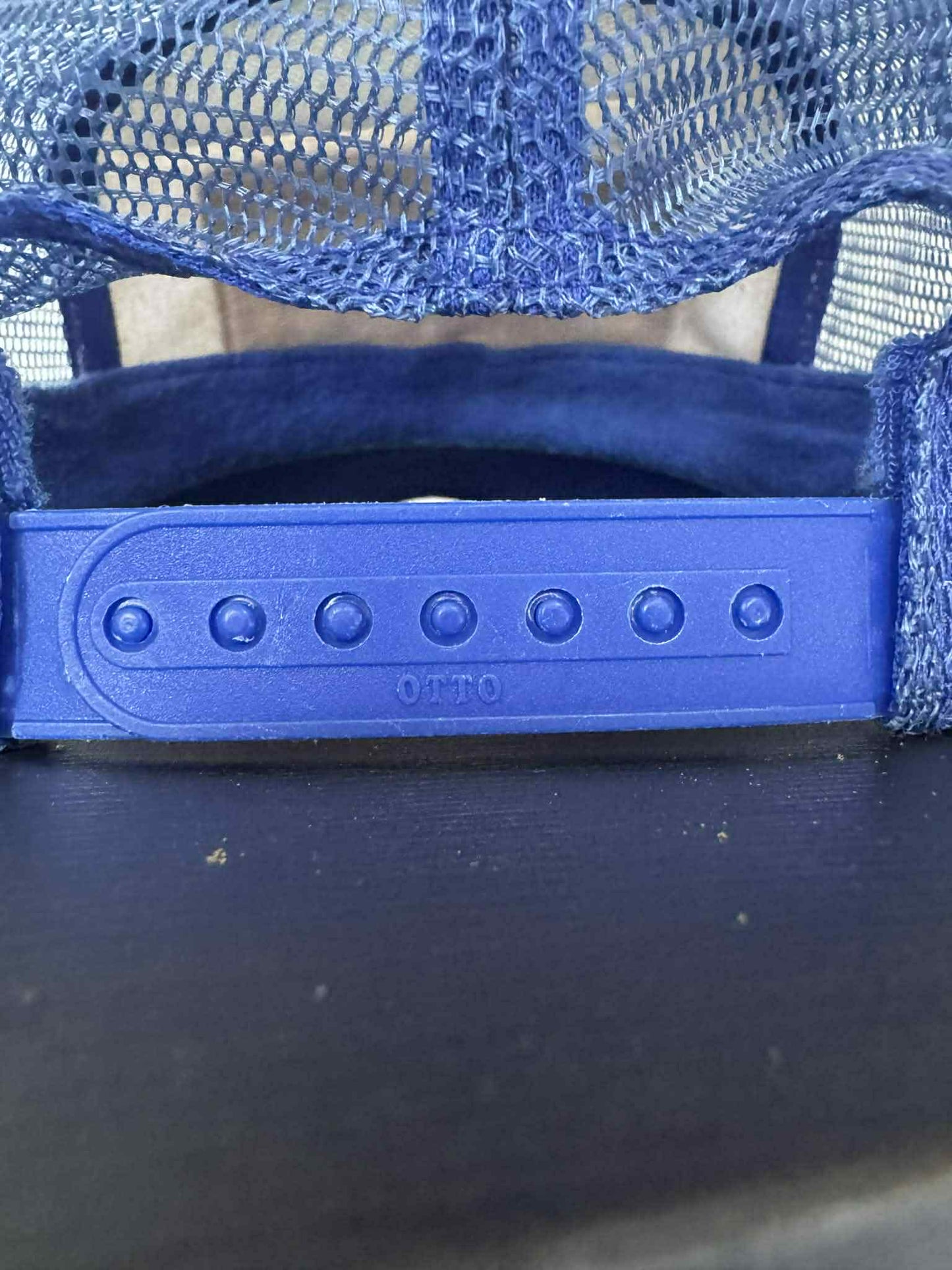 Chrome Hearts 90’s Red On Blue Fuck Tracker Hat