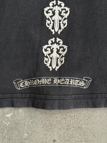 Chrome Hearts Vine Dagger Spine Black Tee