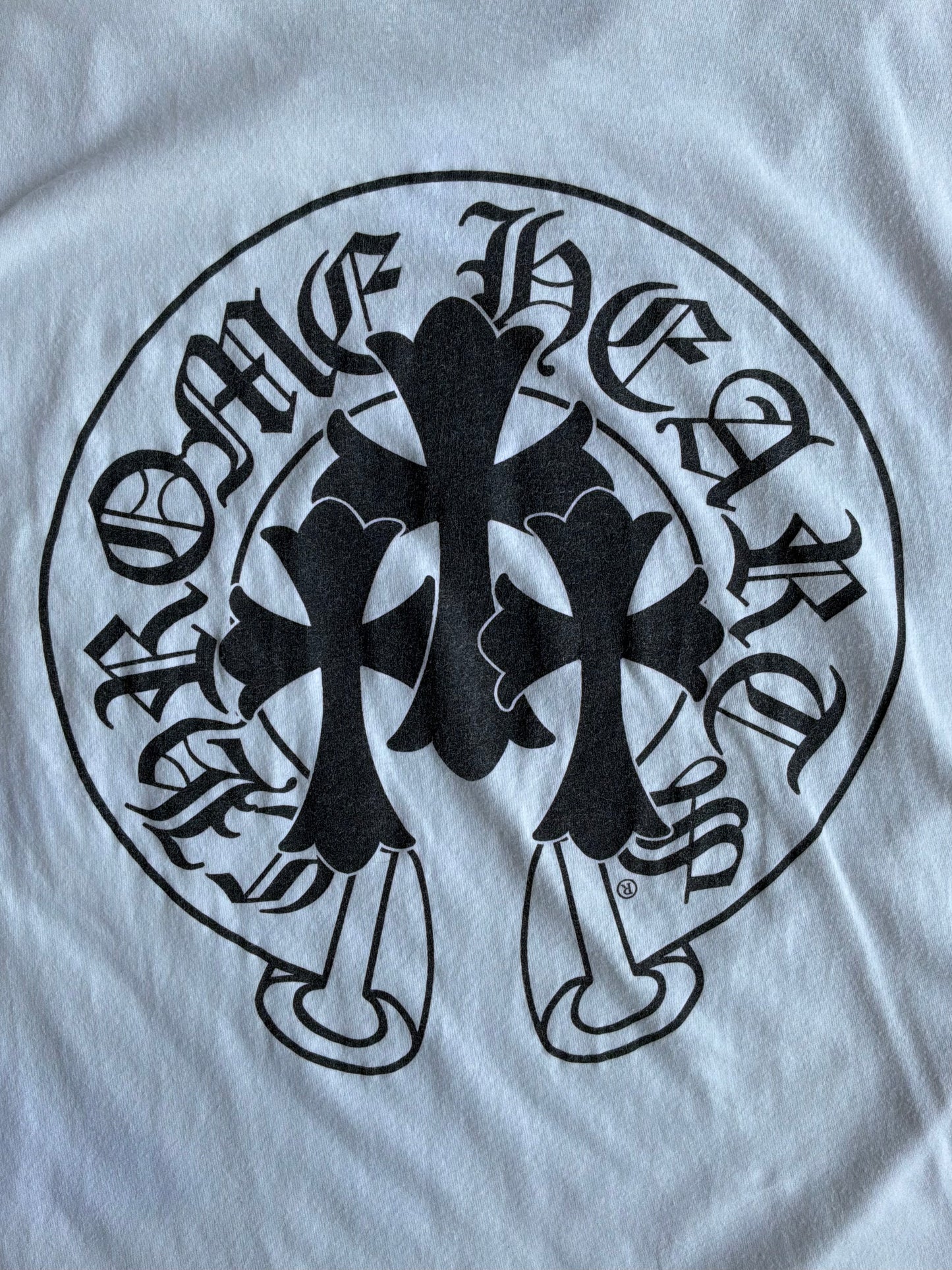Chrome Hearts Triple Cross Horseshoe White Tee