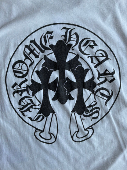 Chrome Hearts Triple Cross Horseshoe White Tee