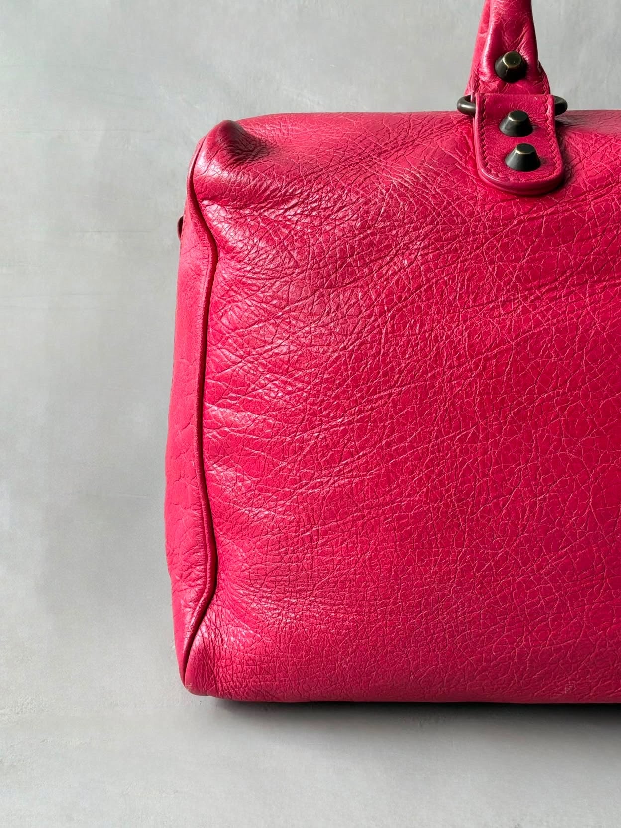 Balenciaga Large Twiggy Red Lambskin Bag