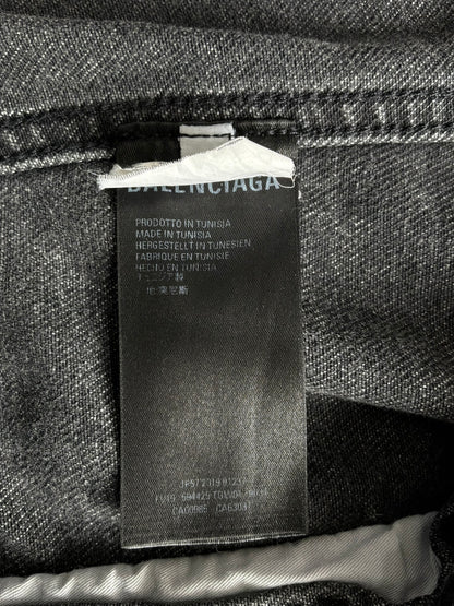 Balenciaga Rue De Paris Washed Denim Jacket