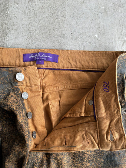 Ralph Lauren Purple Label Wax Coated Jeans