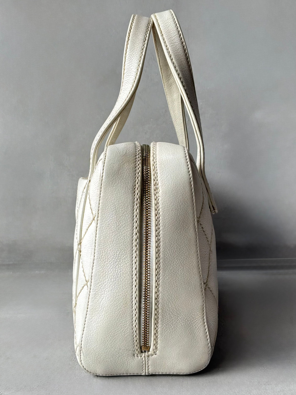 Chanel Vintage Wildstitch Bowler Bag