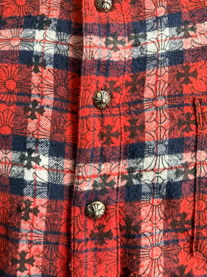 Chrome Hearts Monogram Cross Patched Flannel