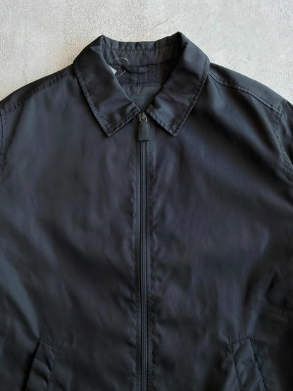 Prada Black Nylon Harrington Jacket