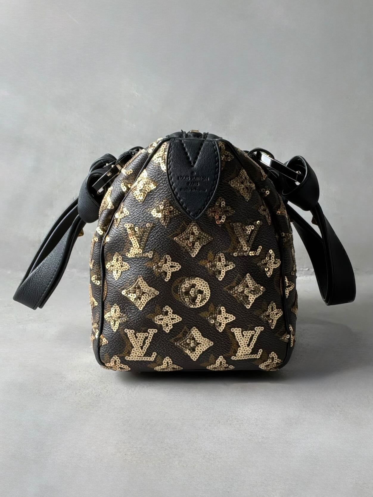 Louis Vuitton Gold Sequins Speedy 28 Bag