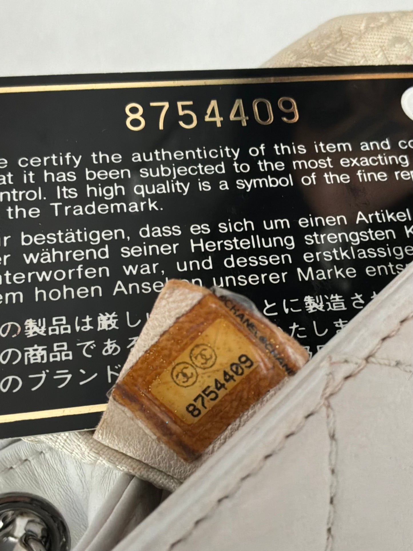 Chanel Choco Bar Quilted White Flap