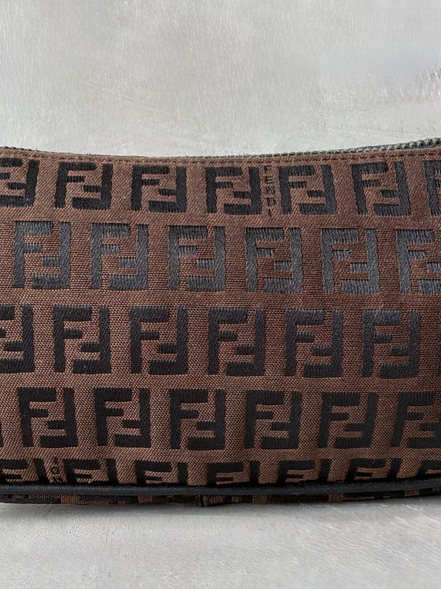 Fendi Brown Monogram Boat Bag