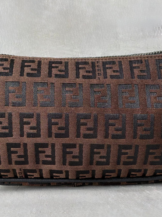 Fendi Brown Monogram Boat Bag